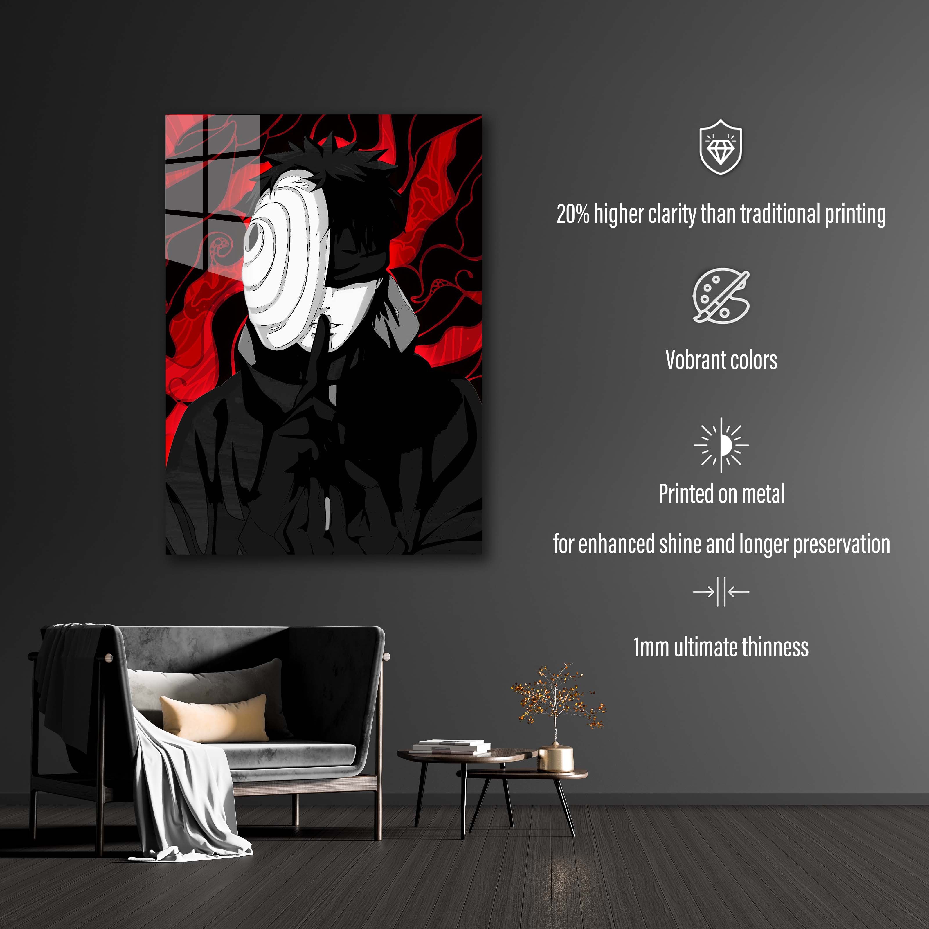 Akatsuki Obito Uchiha Red Theme