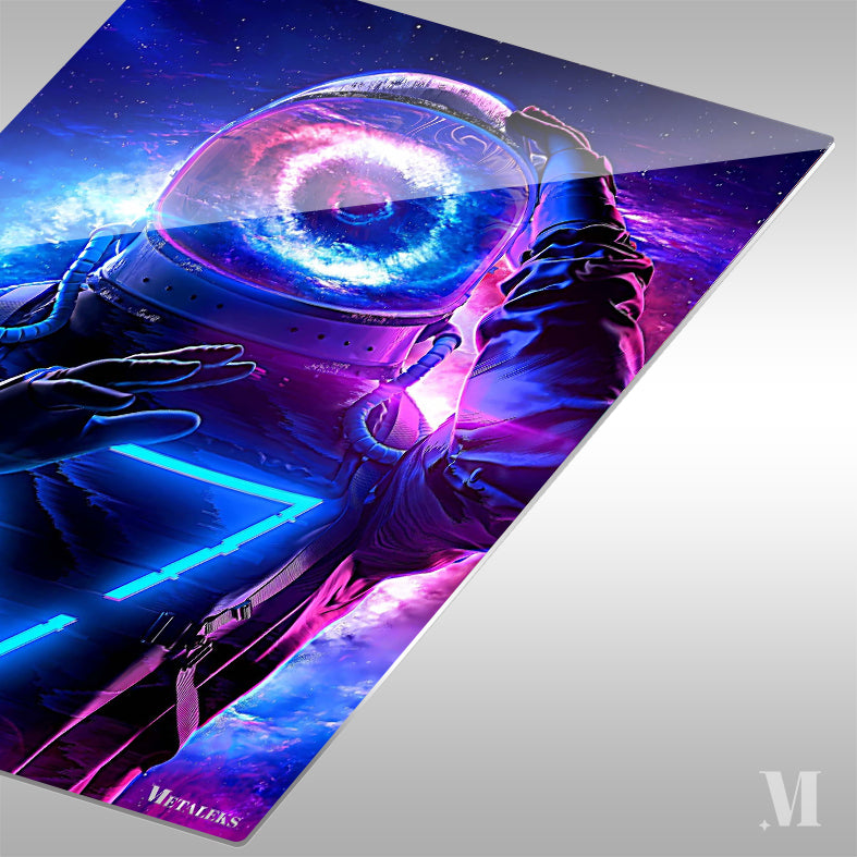 Astronaut blue purple