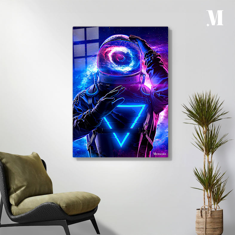 Astronaut blue purple