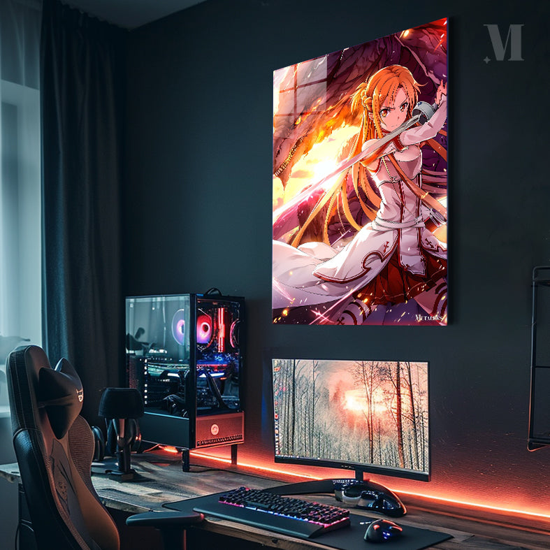 Asuna with the Dragon