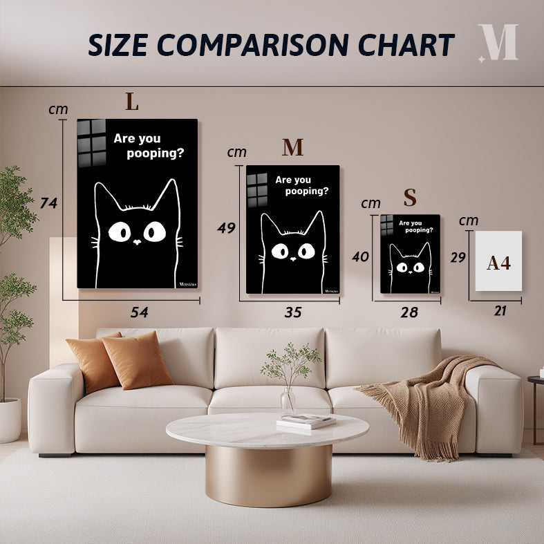 Black cat are you pooping_