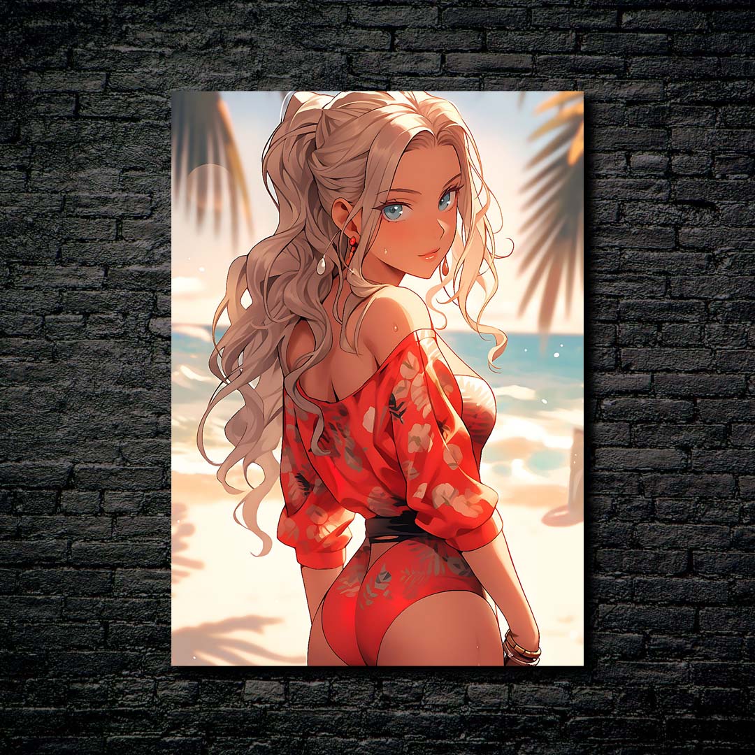 Blonde Girl at Beach