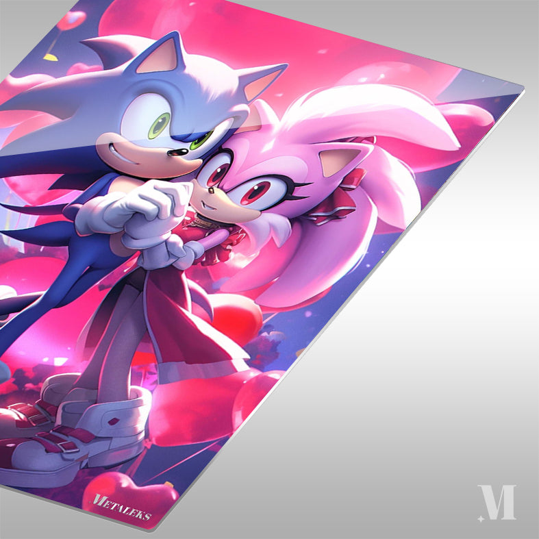Blue Blur and Rose Red Sonic and Amy's Speedy Romance