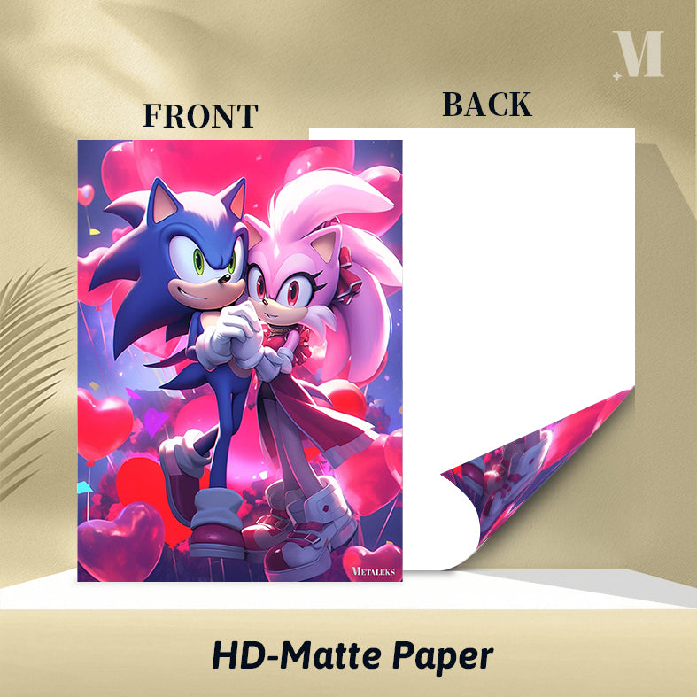 Blue Blur and Rose Red Sonic and Amy's Speedy Romance