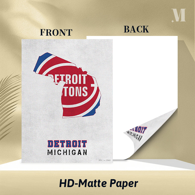 Detroit Pistons Detroit Michigan State Map
