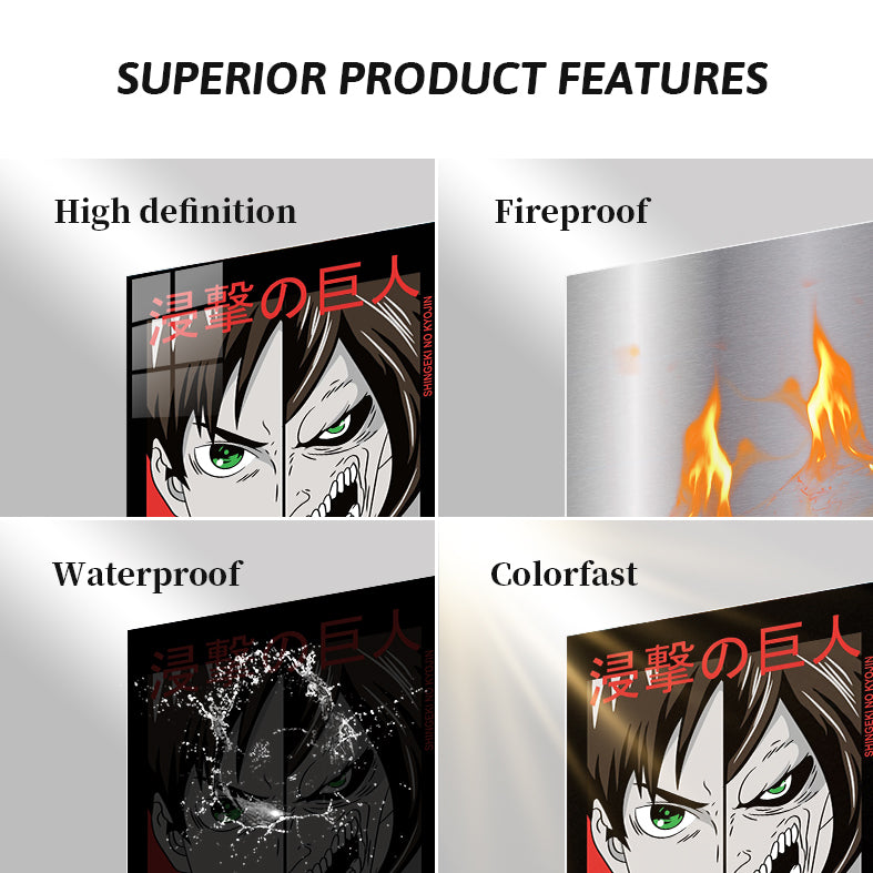 Eren Yeager Attack on Titan Poster - Epic Anime Wall Art Print H0801-25