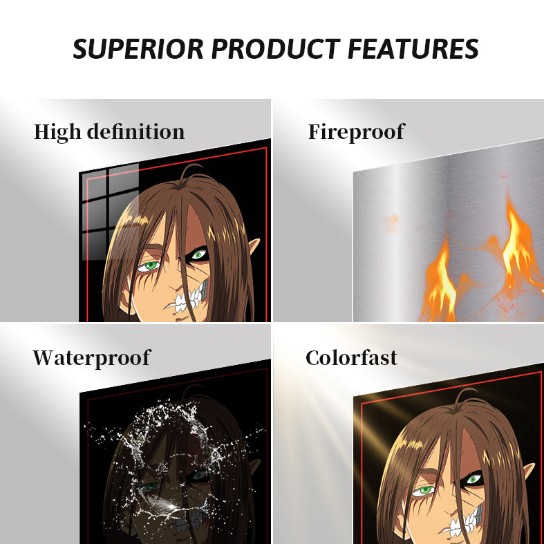 Eren Yeager Final Season Poster - Dark Anime Aesthetic Wall Print H0801-25