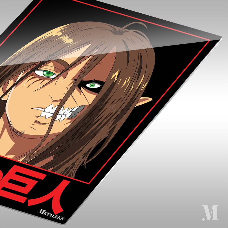 Eren Yeager Final Season Poster - Dark Anime Aesthetic Wall Print H0801-25