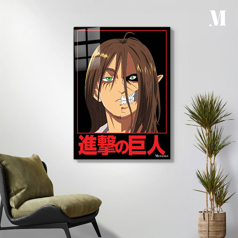Eren Yeager Final Season Poster - Dark Anime Aesthetic Wall Print H0801-25