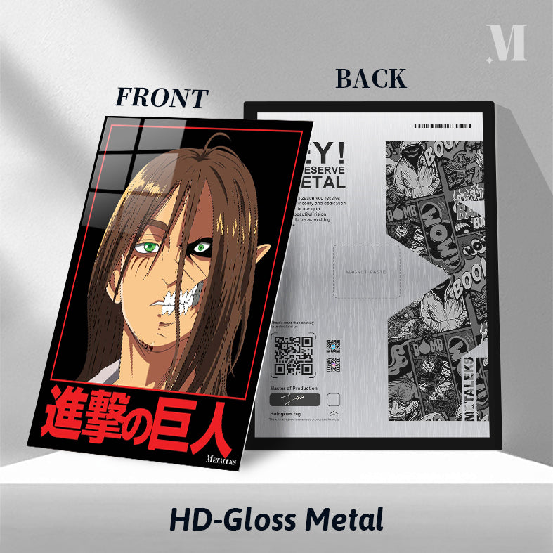 Eren Yeager Final Season Poster - Dark Anime Aesthetic Wall Print H0801-25