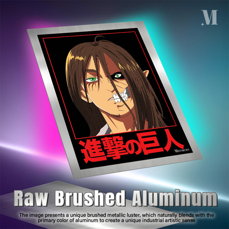 Eren Yeager Final Season Poster - Dark Anime Aesthetic Wall Print H0801-25