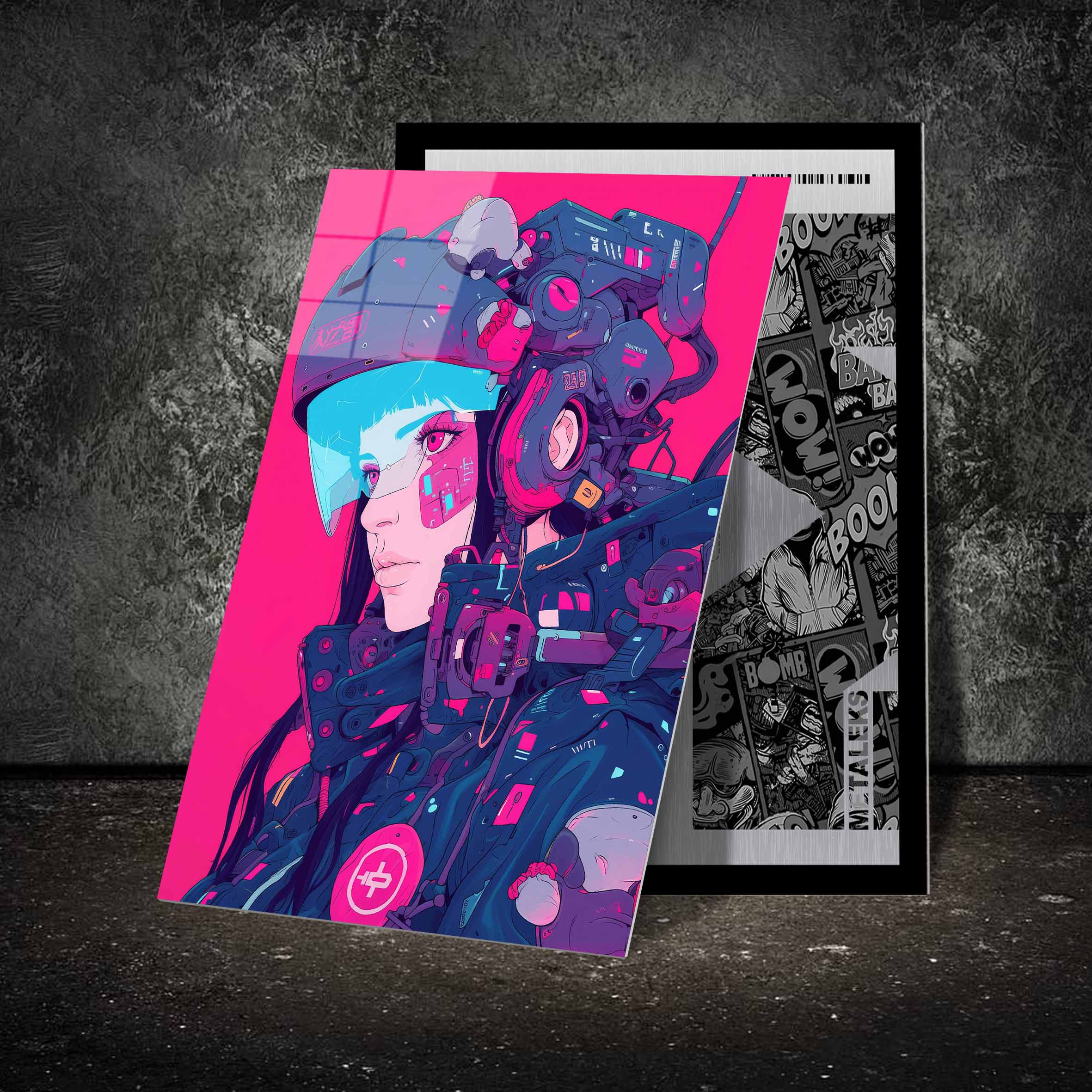 Futuristic Popart Girl v8