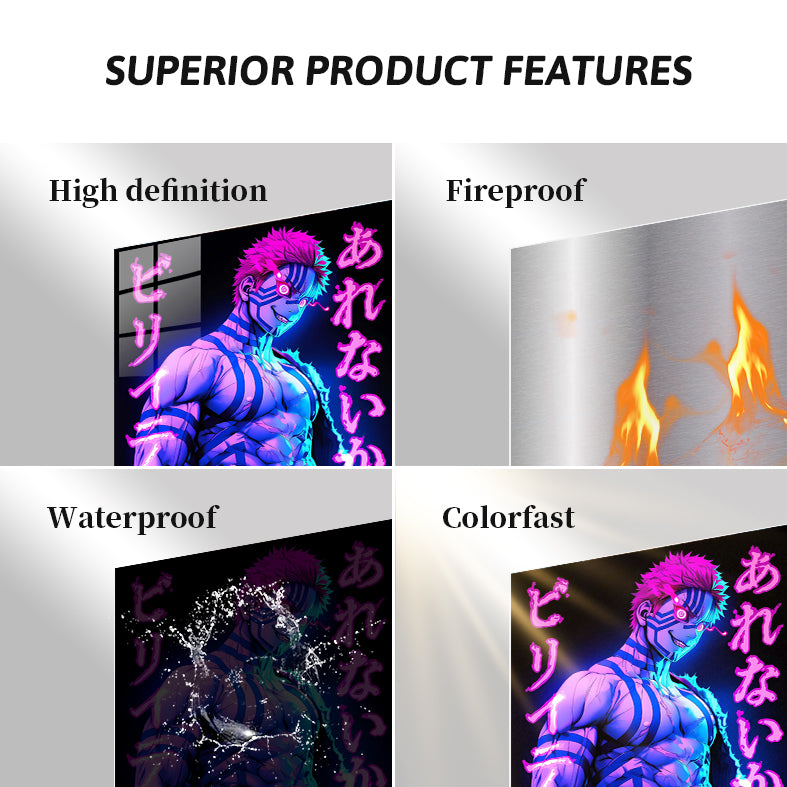 GE0222 Akaza Neon Effect Demon Slayer