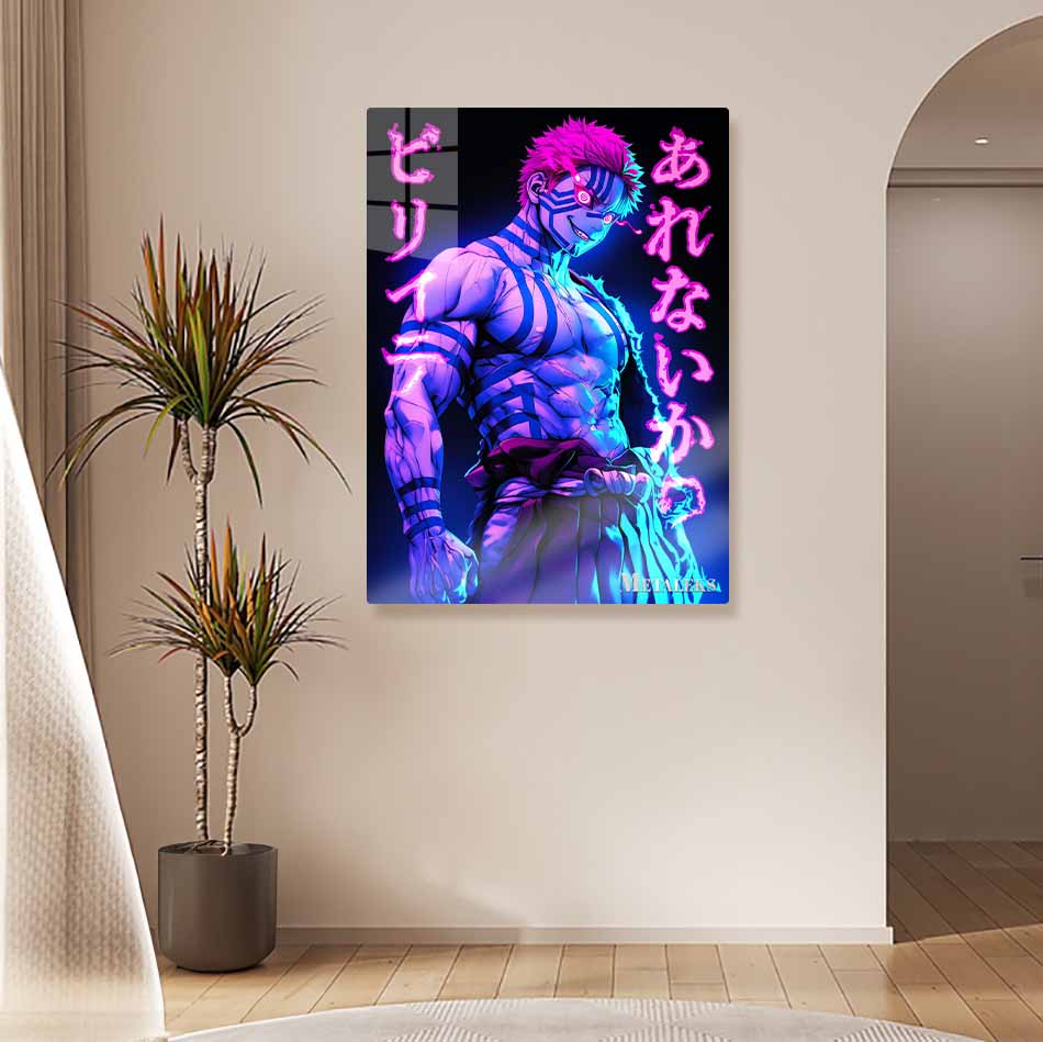 GE0222 Akaza Neon Effect Demon Slayer