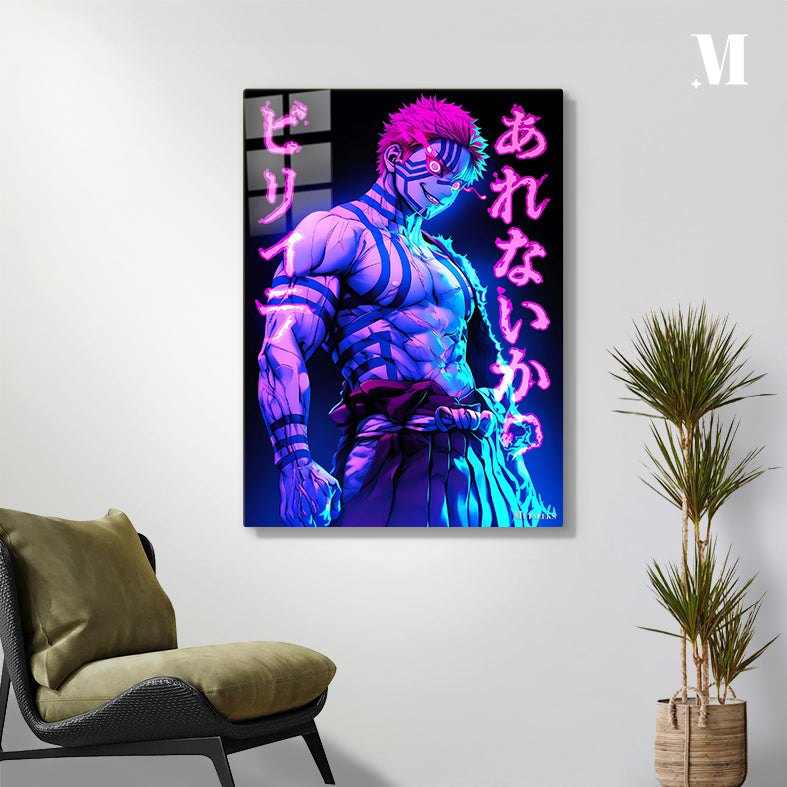 GE0222 Akaza Neon Effect Demon Slayer