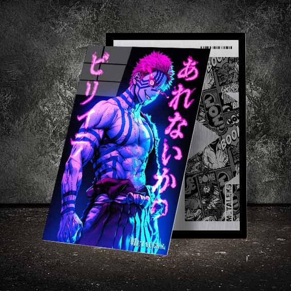 GE0222 Akaza Neon Effect Demon Slayer