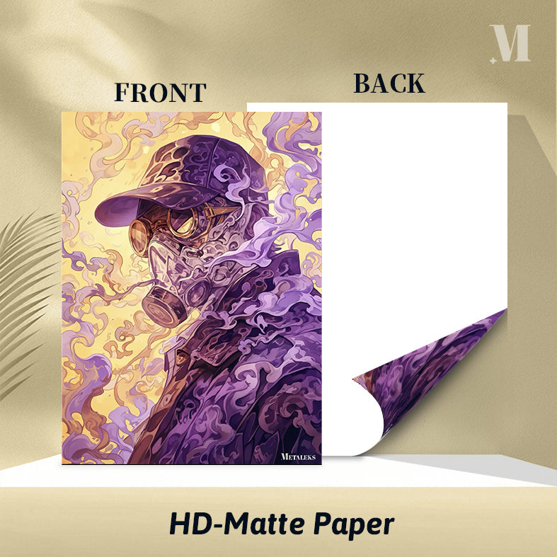 Gangster In Mask Smoky Scene Abstract Artwork