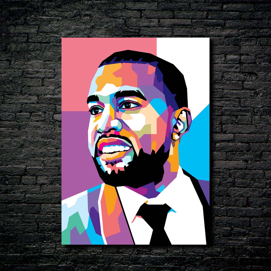 Kanye West in WPAP Style