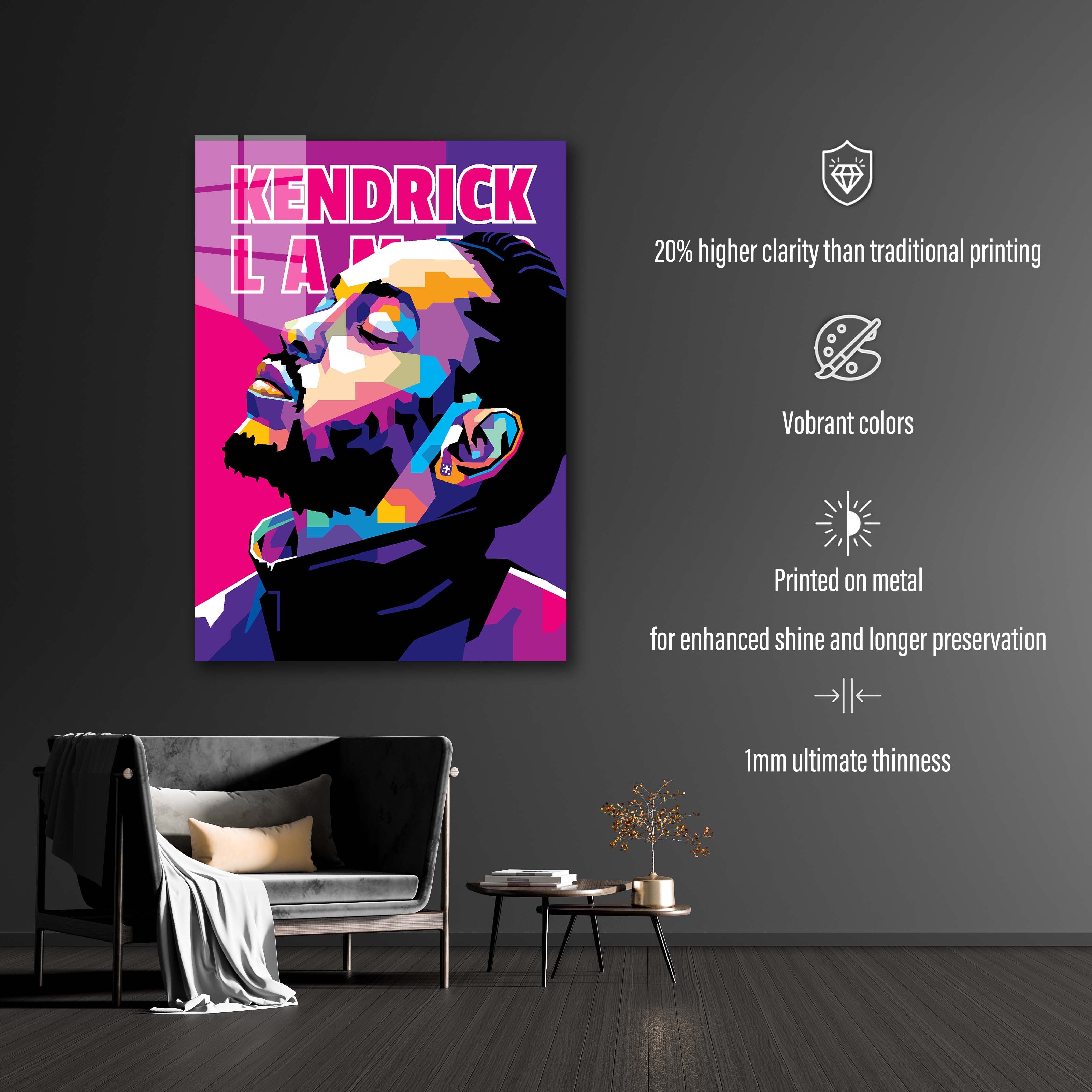 Kendrick Lamar in WPAP Style