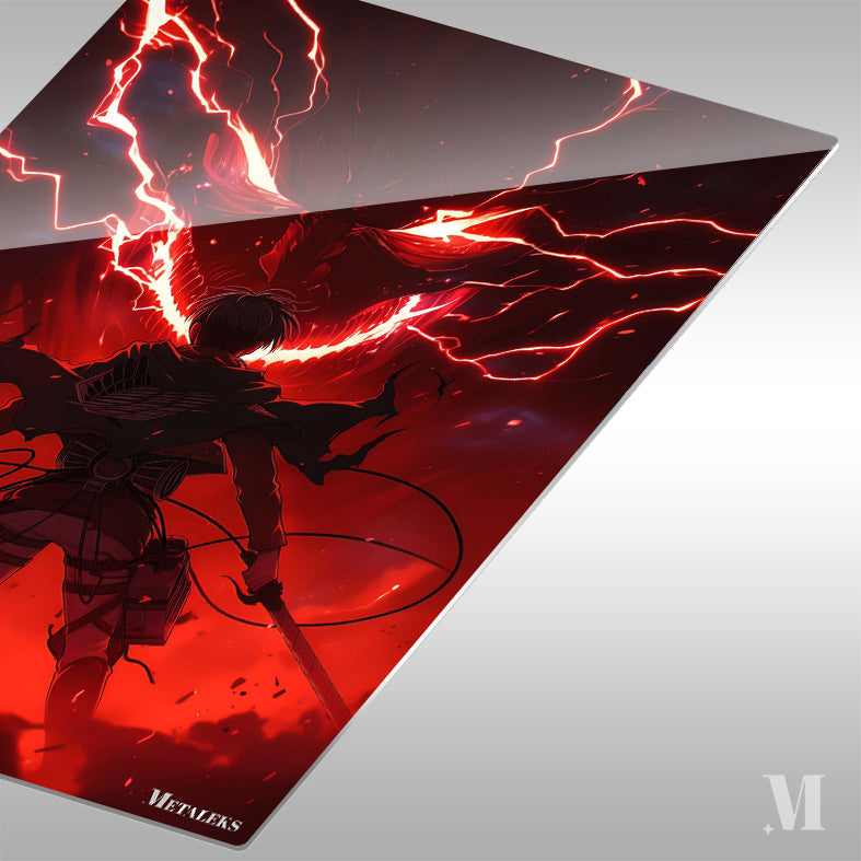 Levi Lightning Red Atack On Titan