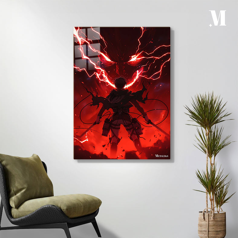 Levi Lightning Red Atack On Titan