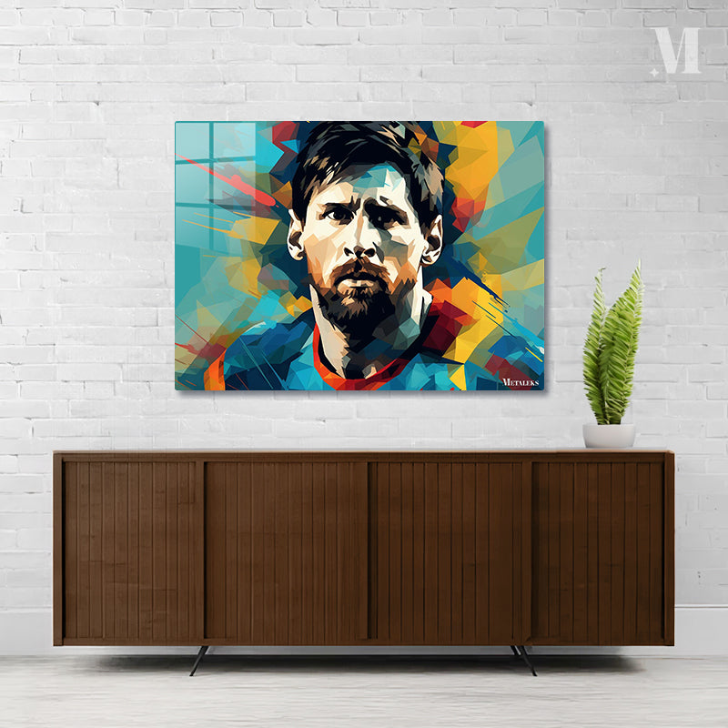 Lionel Messi Face Pop Art