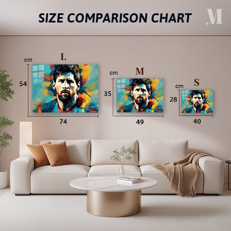 Lionel Messi Face Pop Art