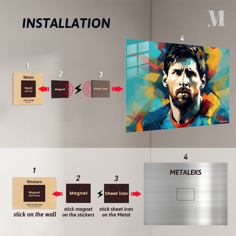 Lionel Messi Face Pop Art