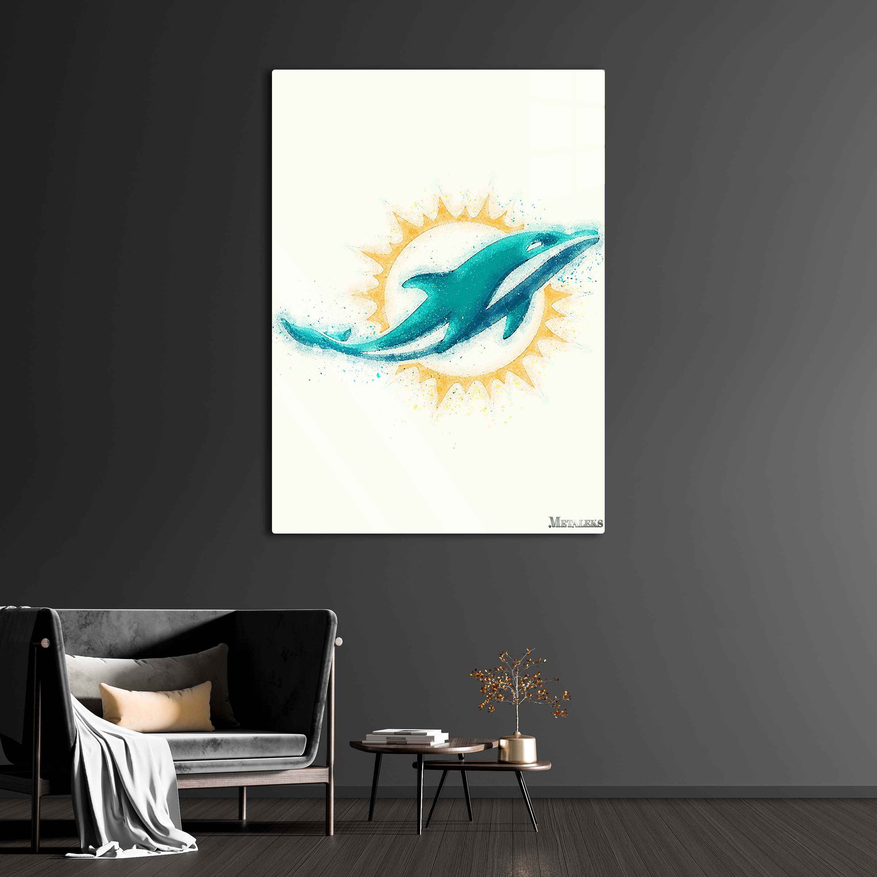 Miami Dolphins Watercolor