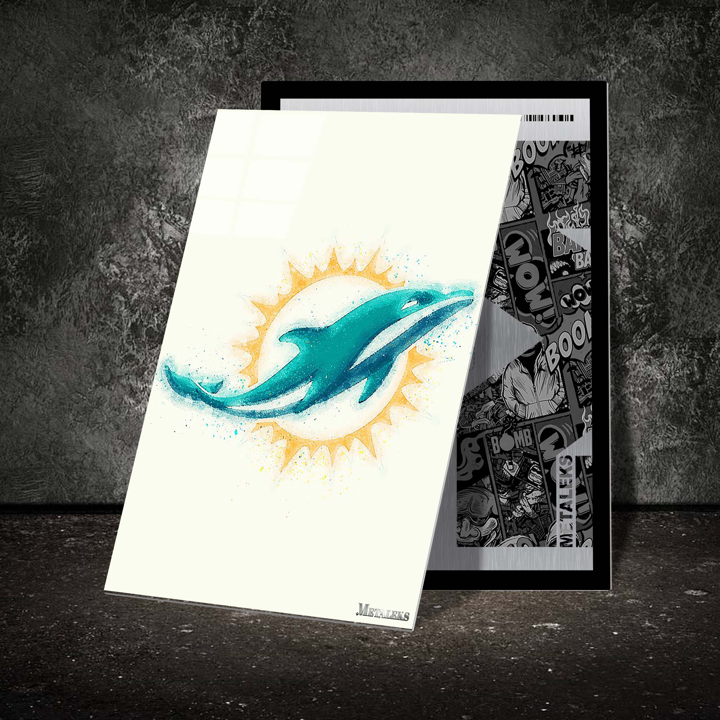 Miami Dolphins Watercolor