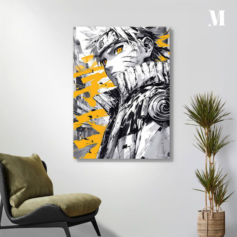 Naruto Poster Black and White