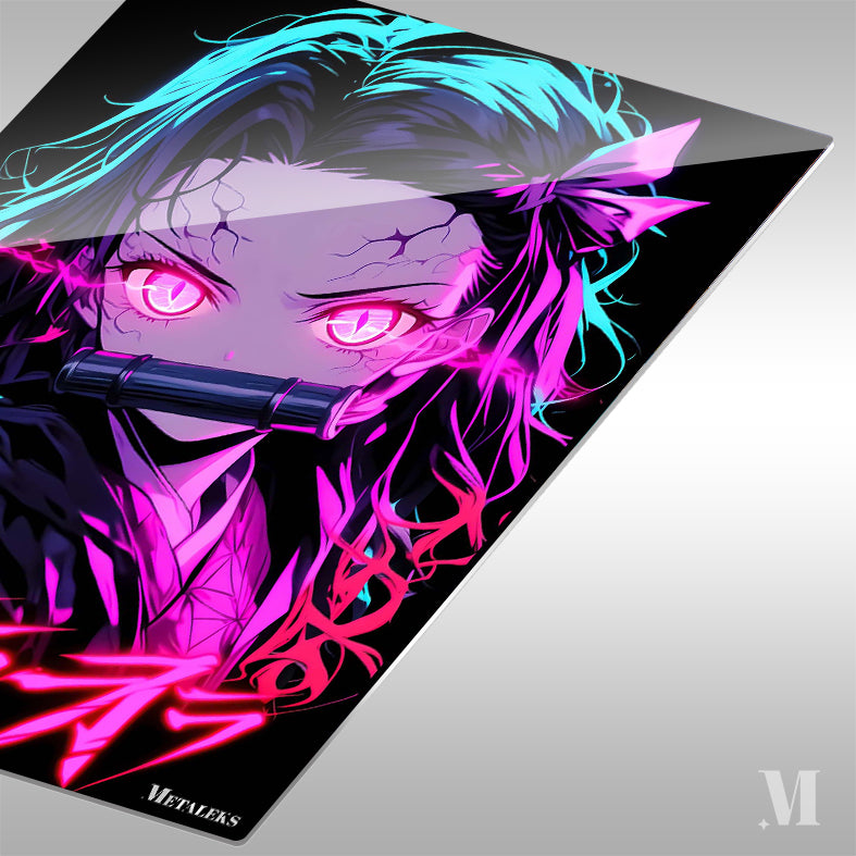 Neon Collor Nezuko Kamado - Anime Demon Slayer