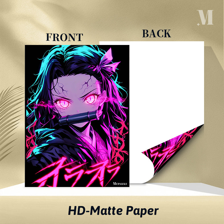 Neon Collor Nezuko Kamado - Anime Demon Slayer