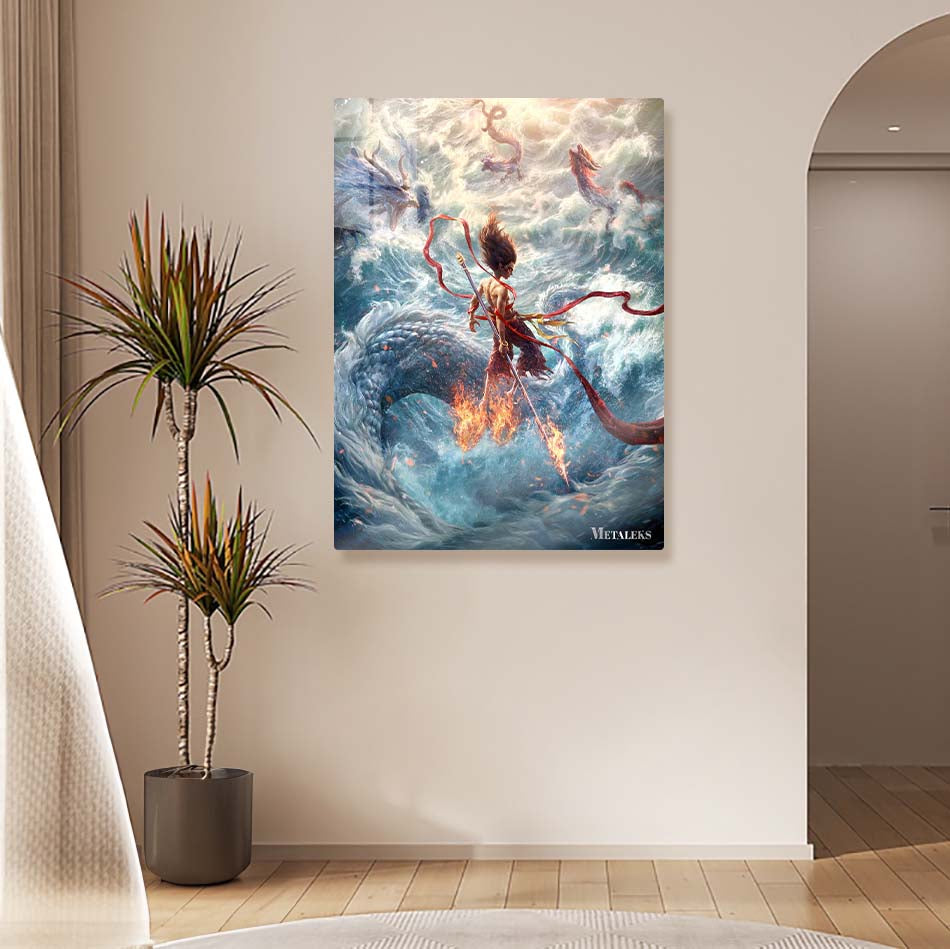 Nezha Storming the Sea
