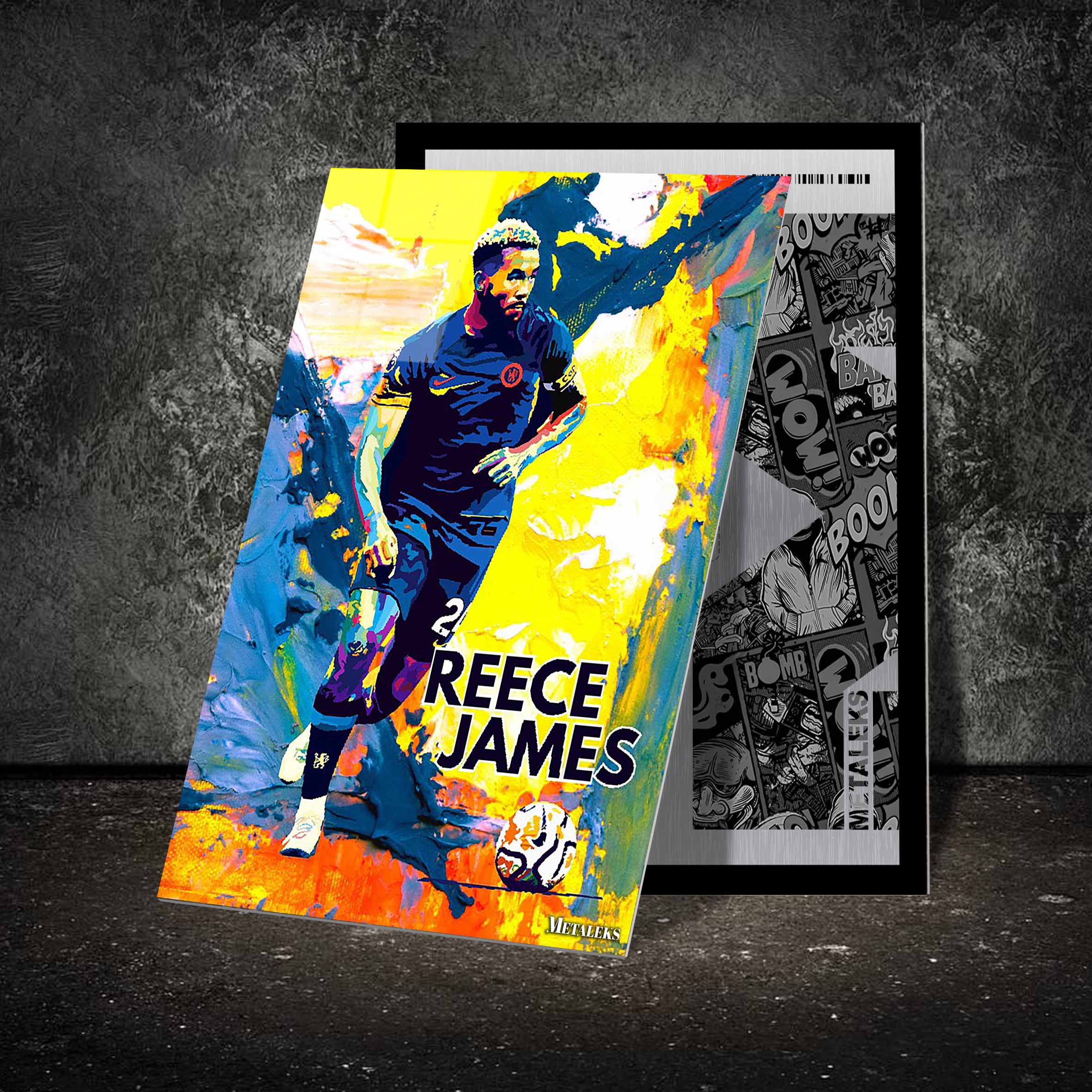 Reece James Pop Art-designed by @ BoomArt