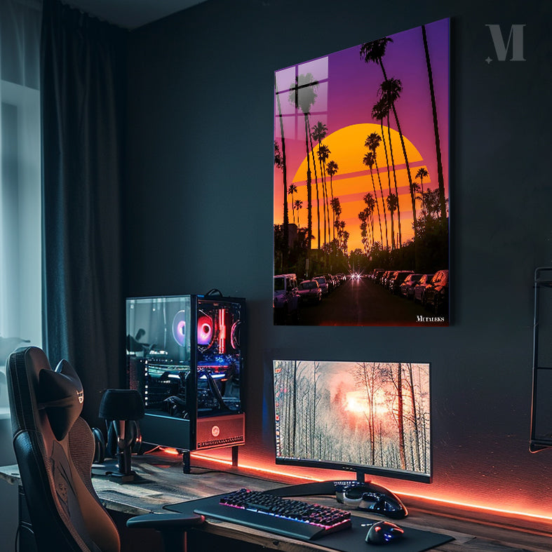Retro sunset