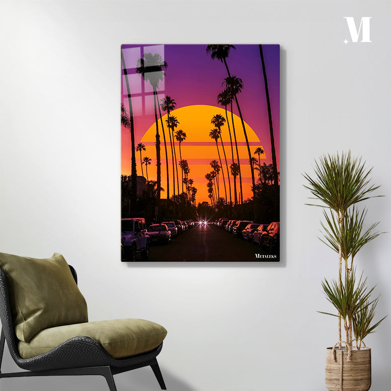 Retro sunset