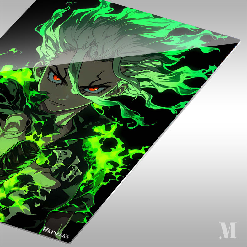 Senku Ishigami Green Fire