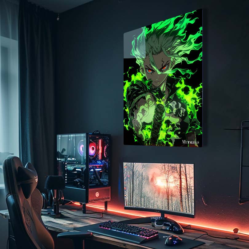 Senku Ishigami Green Fire