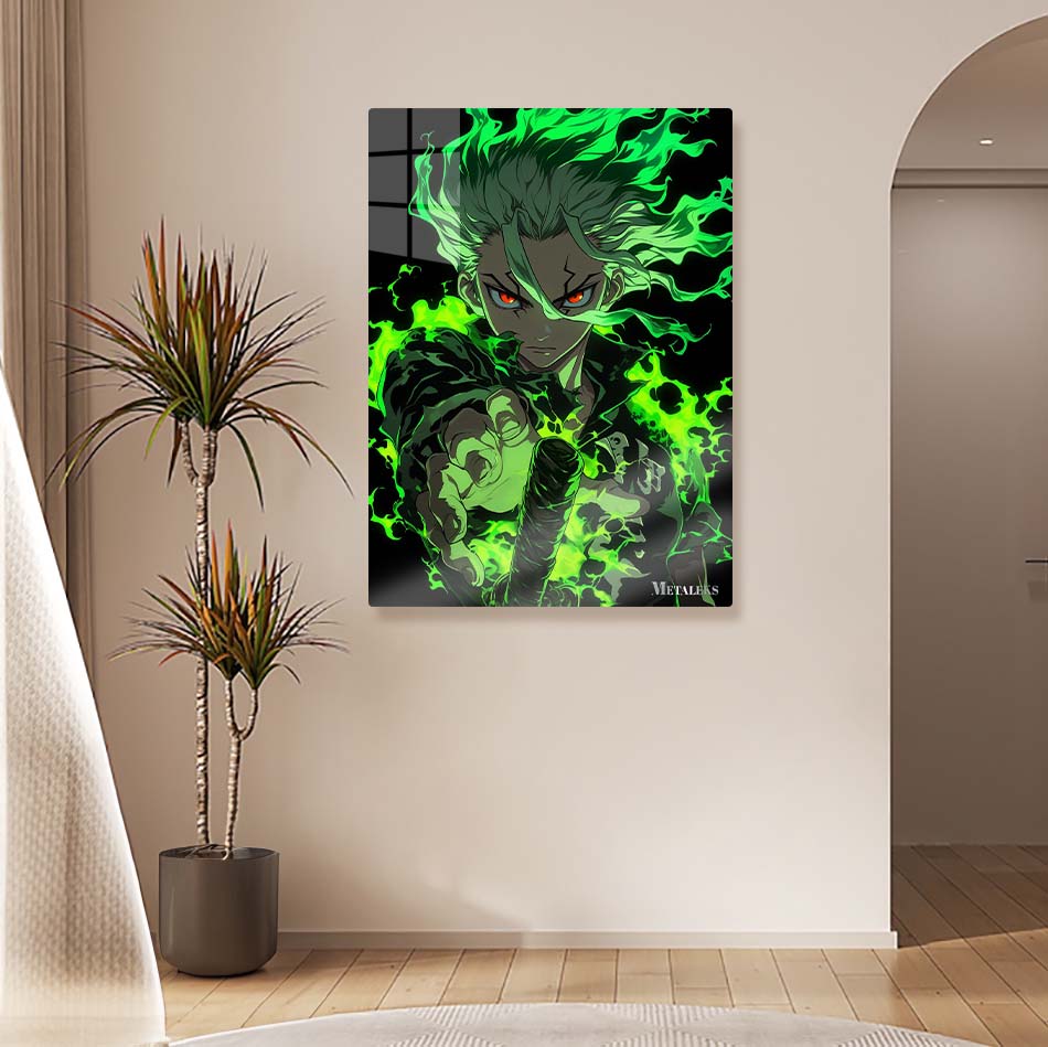 Senku Ishigami Green Fire