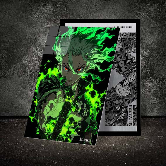 Senku Ishigami Green Fire