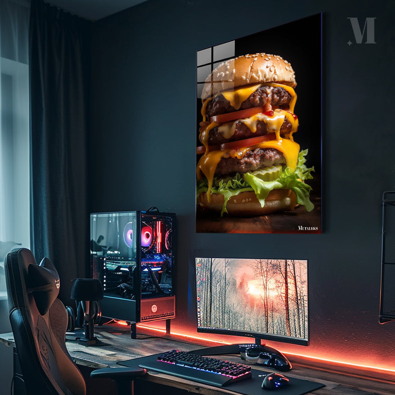TRIPLE CHEESE BURGER