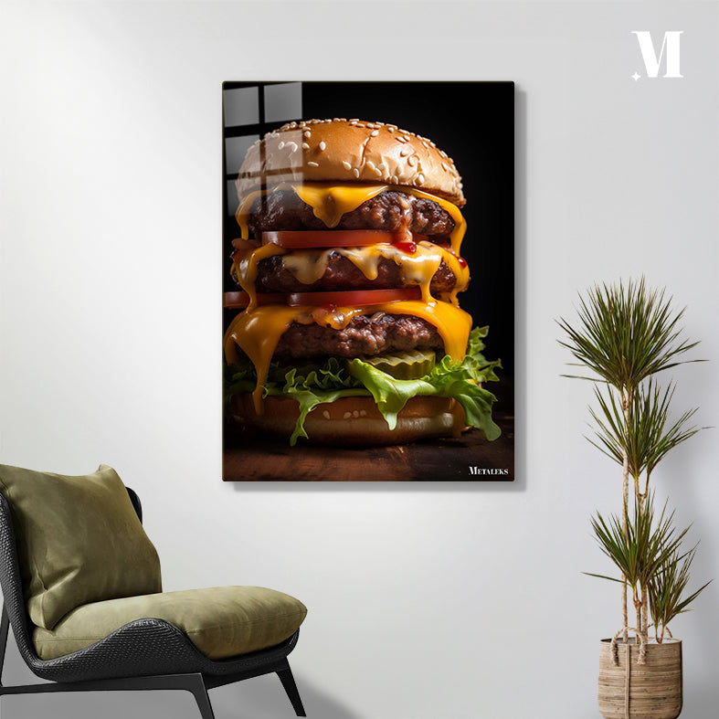 TRIPLE CHEESE BURGER