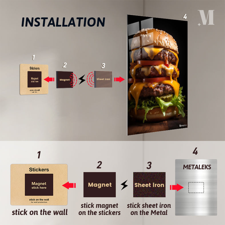 TRIPLE CHEESE BURGER