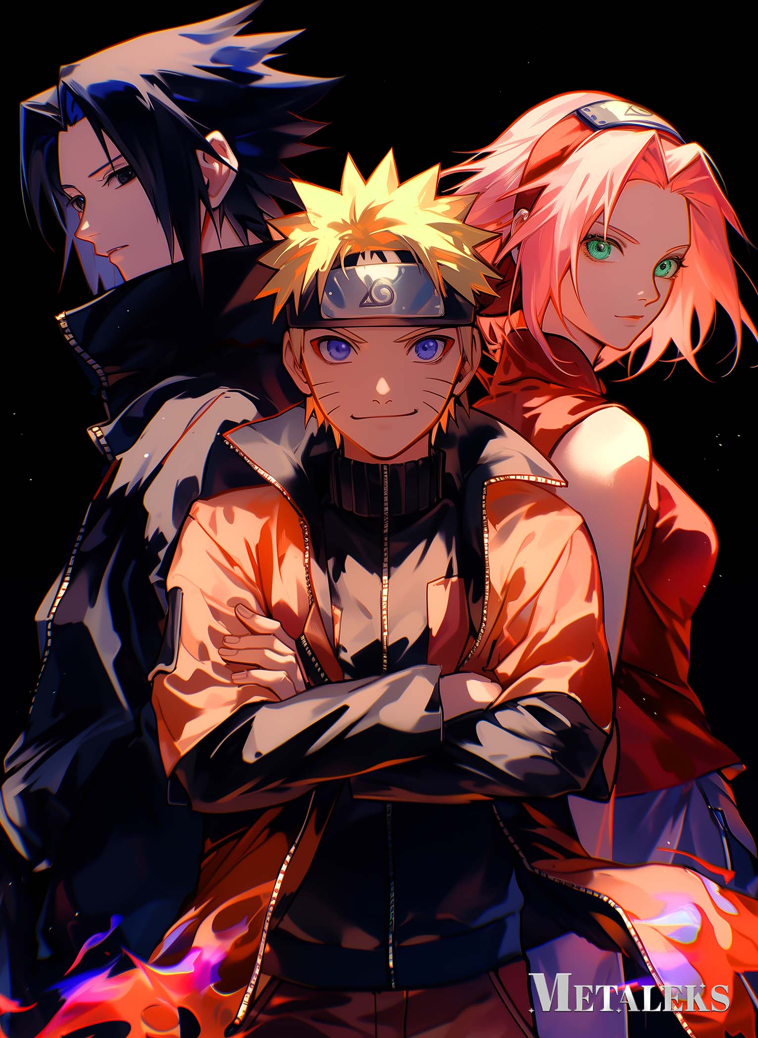 Team 7 Sasuke, Naruto, Sakura | Anime Naruto