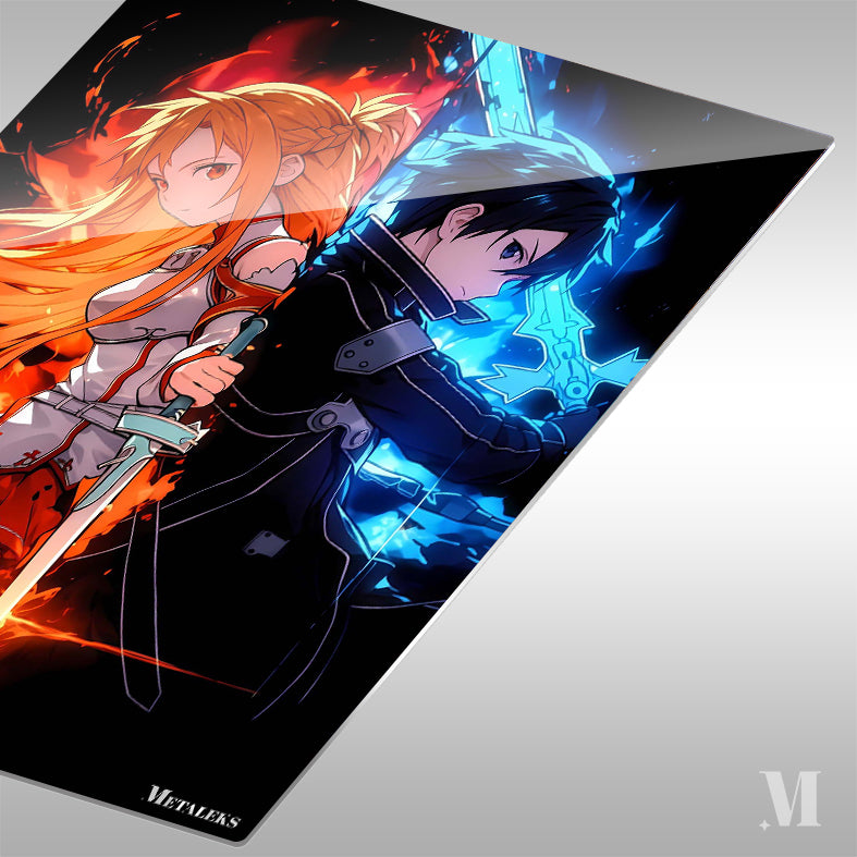 Yuuki Asuna and Kirito Sword Art Online