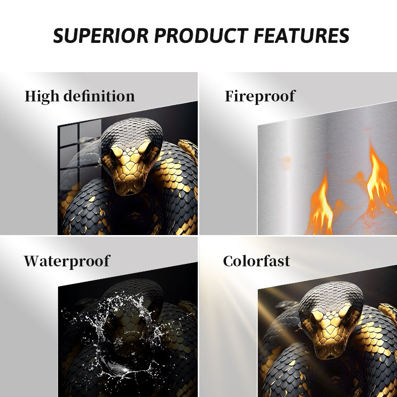 gold black python