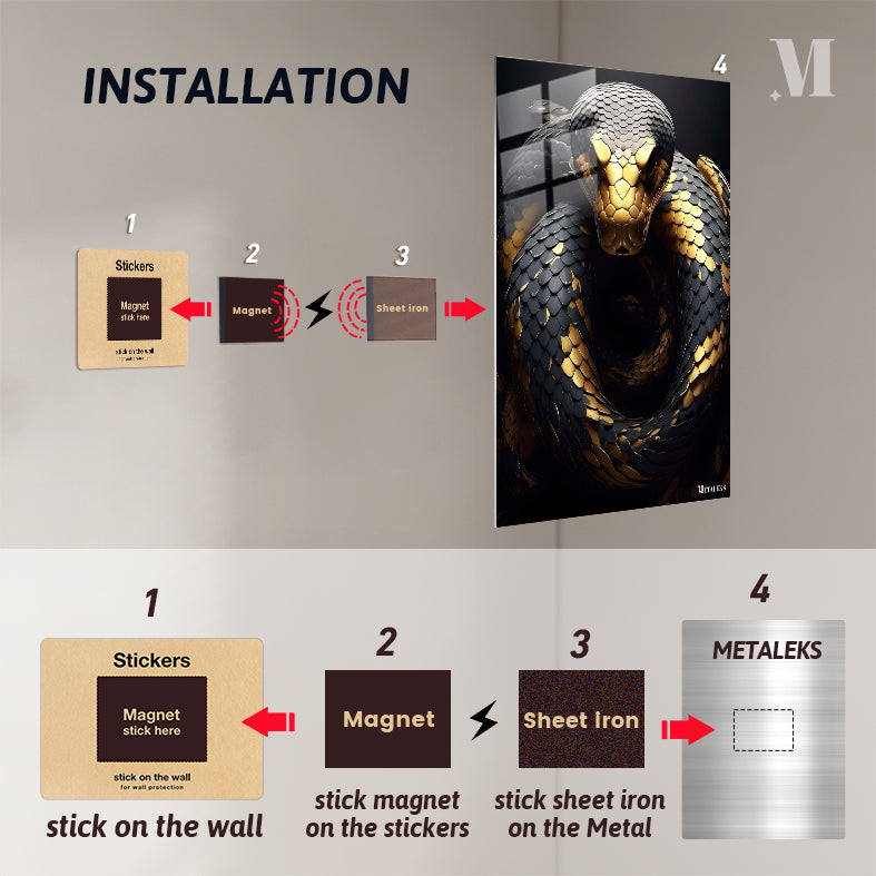 gold black python