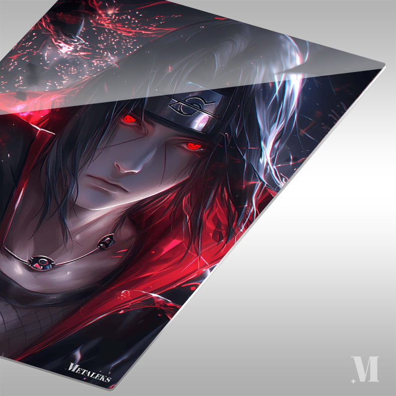 itachi uchiha neon portrait