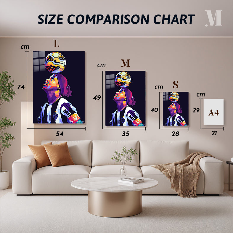 ronaldinho in wpap popart